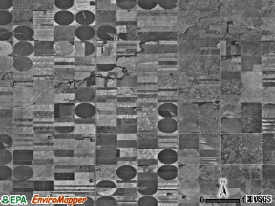 Pleasant Valley township, Kansas satellite photo by USGS