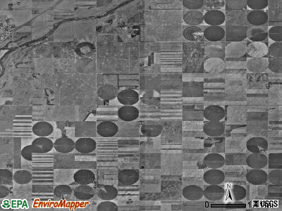 Orange township, Kansas satellite photo by USGS