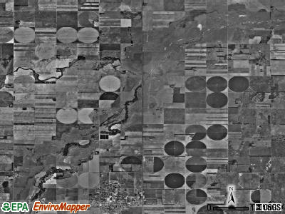 St. John township, Kansas satellite photo by USGS