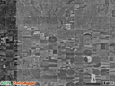Burrton township, Kansas satellite photo by USGS
