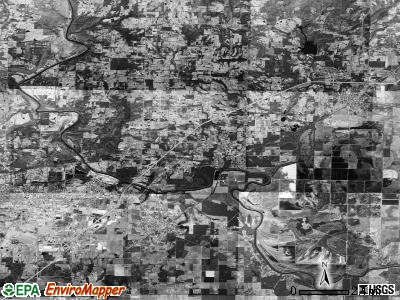 Harrison township, Arkansas satellite photo by USGS