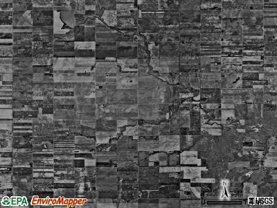 Enterprise township, Kansas satellite photo by USGS