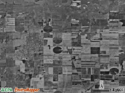 West Cooper township, Kansas satellite photo by USGS
