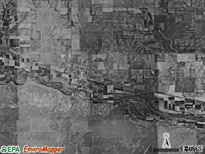Syracuse township, Kansas satellite photo by USGS