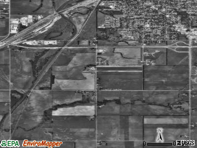 Newton township, Kansas satellite photo by USGS