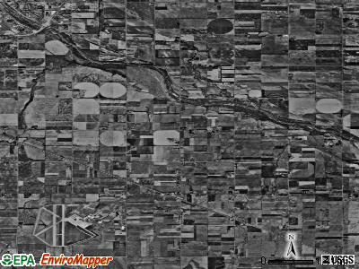Yoder township, Kansas satellite photo by USGS