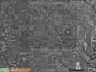 Milton township, Kansas satellite photo by USGS