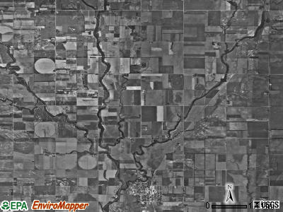 Sedgwick township, Kansas satellite photo by USGS
