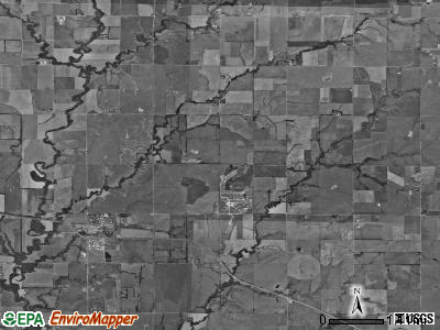 Plum Grove township, Kansas satellite photo by USGS