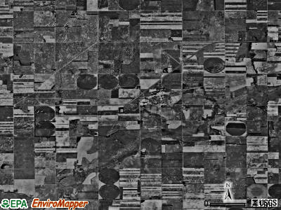 Sylvia township, Kansas satellite photo by USGS