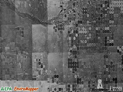 Kendall township, Kansas satellite photo by USGS