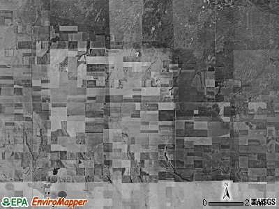 Lamont township, Kansas satellite photo by USGS
