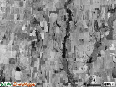 Brushy Lake township, Arkansas satellite photo by USGS