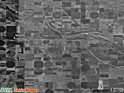 Greeley township, Kansas satellite photo by USGS