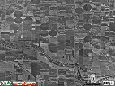 Eagle township, Kansas satellite photo by USGS