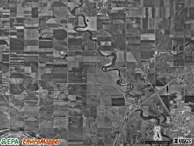 Valley Center township, Kansas satellite photo by USGS