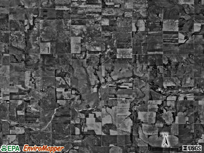 Troy township, Kansas satellite photo by USGS