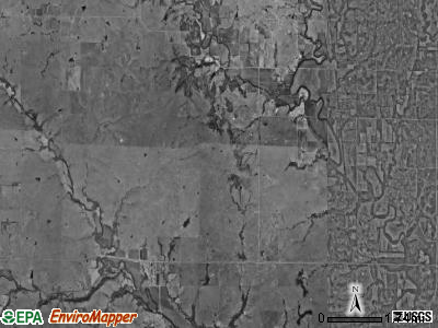 Quincy township, Kansas satellite photo by USGS