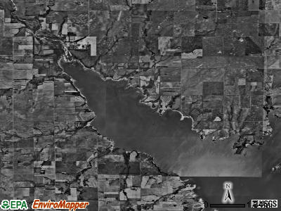 Ninnescah township, Kansas satellite photo by USGS