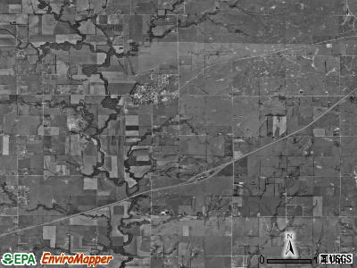 Towanda township, Kansas satellite photo by USGS