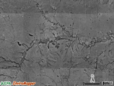 Spring Creek township, Kansas satellite photo by USGS