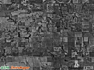 Loda township, Kansas satellite photo by USGS