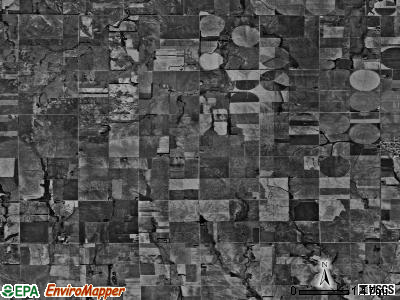 Roscoe township, Kansas satellite photo by USGS