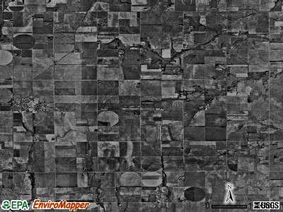 Albion township, Kansas satellite photo by USGS
