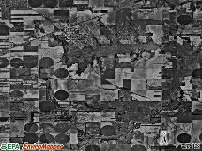 Miami township, Kansas satellite photo by USGS