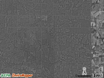 Drywood township, Kansas satellite photo by USGS