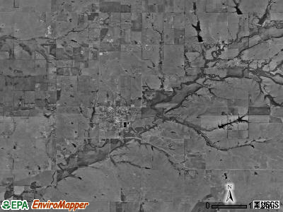 Little Walnut township, Kansas satellite photo by USGS