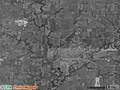 Augusta township, Kansas satellite photo by USGS