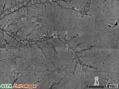 Glencoe township, Kansas satellite photo by USGS