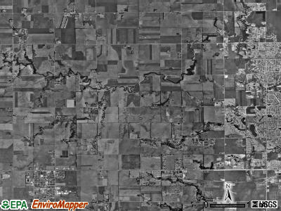 Attica township, Kansas satellite photo by USGS