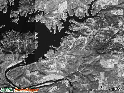 Grover township, Arkansas satellite photo by USGS