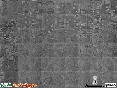 Kiowa Rural township, Kansas satellite photo by USGS