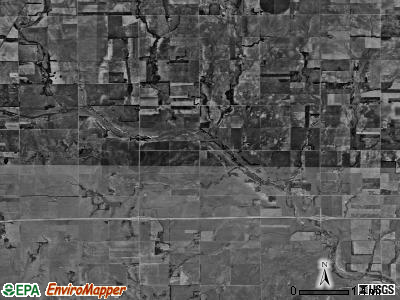 Galesburg township, Kansas satellite photo by USGS