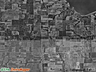Evan township, Kansas satellite photo by USGS