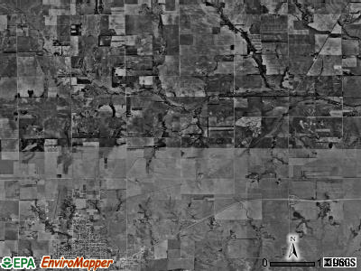 White township, Kansas satellite photo by USGS
