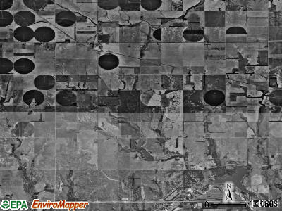 Eureka township, Kansas satellite photo by USGS