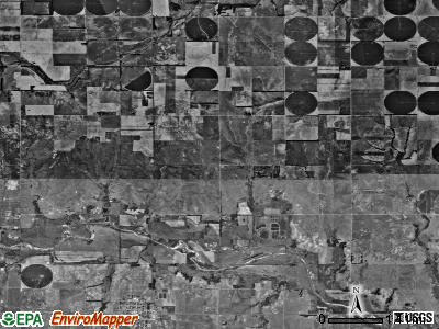Dresden township, Kansas satellite photo by USGS