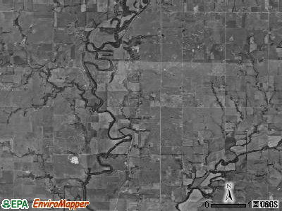 Walnut township, Kansas satellite photo by USGS
