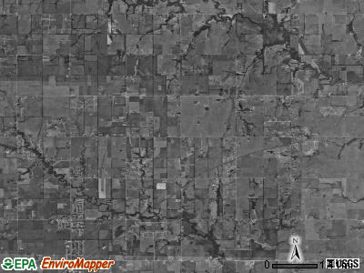 Pleasant township, Kansas satellite photo by USGS