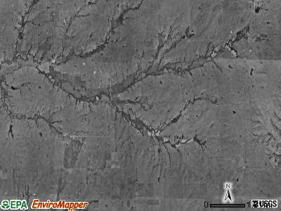Hickory township, Kansas satellite photo by USGS