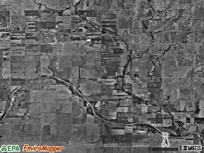 Morton township, Kansas satellite photo by USGS