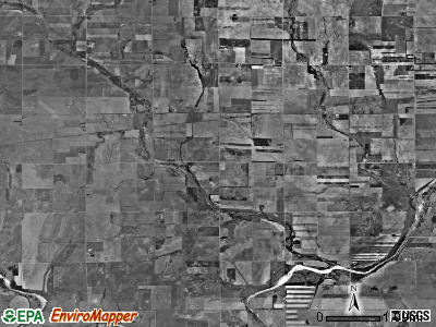 Vinita township, Kansas satellite photo by USGS