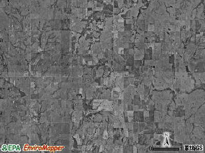 Paw Paw township, Kansas satellite photo by USGS