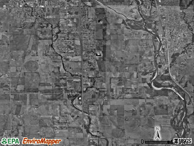 Salem township, Kansas satellite photo by USGS