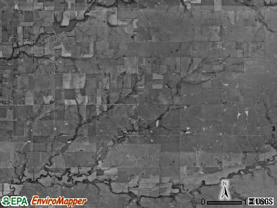 Rock Creek township, Kansas satellite photo by USGS