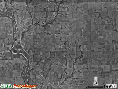Rockford township, Kansas satellite photo by USGS